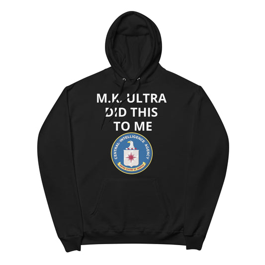 "M.K. ULTRA" black hoodie